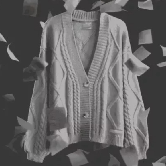 NEW Taylor Swift Tortured Poets Department Gray Cardigan OFFICIAL XS/S - Picture 2 of 8